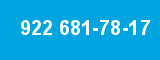 922 681-78-17